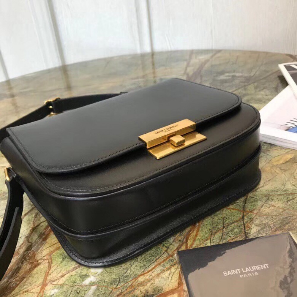 Saint Laurent Betty Satchel In Black Smooth Leather