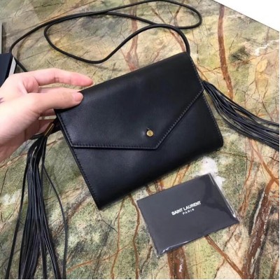 Saint Laurent Black Envelope Belt Bag