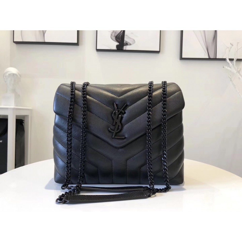 Saint Laurent So Black Loulou Small Shoulder Bag